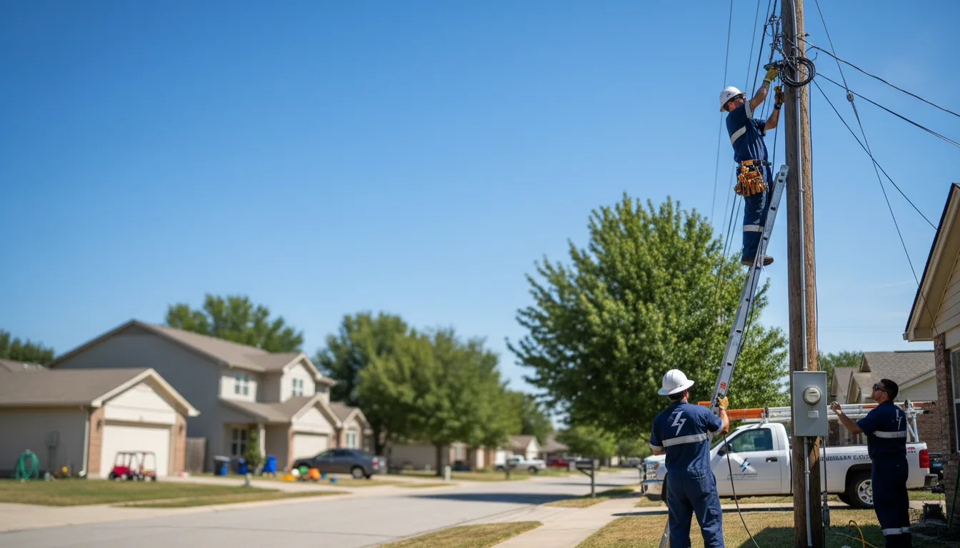 Residential electrician providing installation services in Bayboro, NC